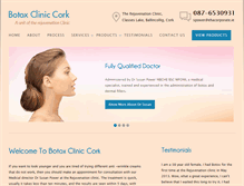 Tablet Screenshot of botoxcliniccork.com